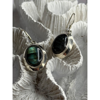 925 Sterling Silver Labradorite Dangle Earrings