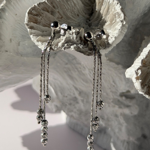 Italy 925 Sterling Silver Dangle Earrings