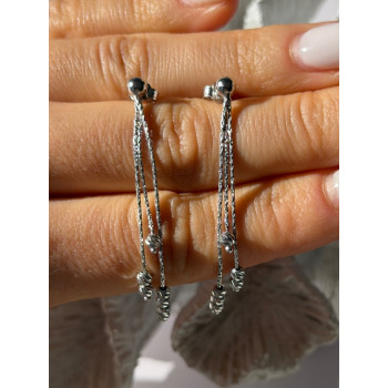 Italy 925 Sterling Silver Dangle Earrings