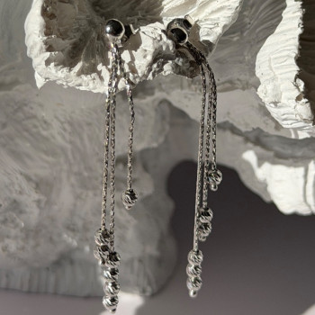 Italy 925 Sterling Silver Dangle Earrings