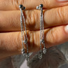 Italy 925 Sterling Silver Dangle Earrings