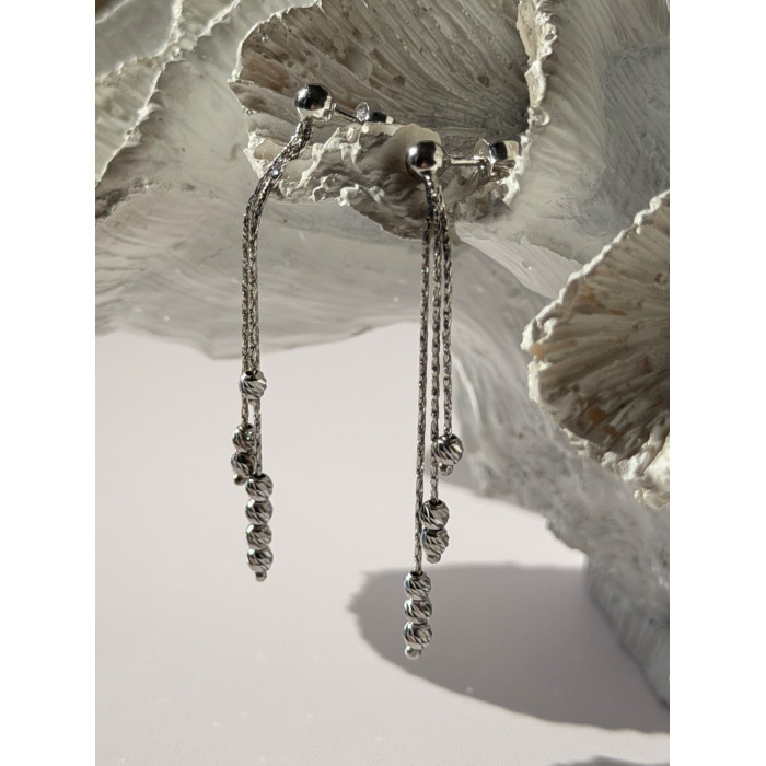 Italy 925 Sterling Silver Dangle Earrings