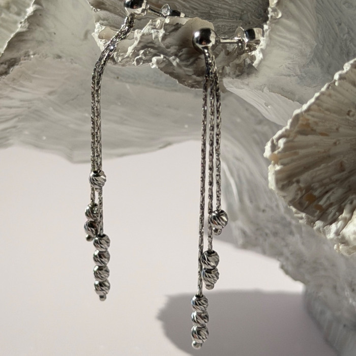 Italy 925 Sterling Silver Dangle Earrings