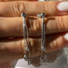Italy 925 Sterling Silver Dangle Earrings