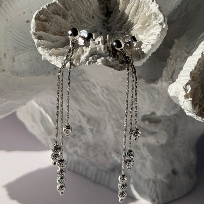 Italy 925 Sterling Silver Dangle Earrings