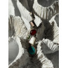 925 Sterling Silver Multi Color Gemstones Pendant