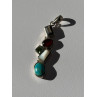 925 Sterling Silver Multi Color Gemstones Pendant