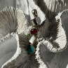 925 Sterling Silver Multi Color Gemstones Pendant