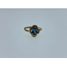 14K YELLOW GOLD TOPAZ & DIAMONDS RING SIZE 7.25