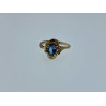 14K YELLOW GOLD TOPAZ & DIAMONDS RING SIZE 7.25