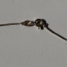 925 Sterling Silver Blue Sapphire & Quartz Necklace Length 16 in