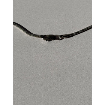 Vintage 925 Sterling Silver Sodalite Cross Necklace Length 18 in