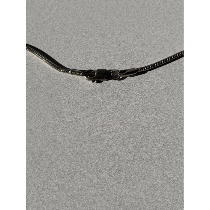 Vintage 925 Sterling Silver Sodalite Cross Necklace Length 18 in