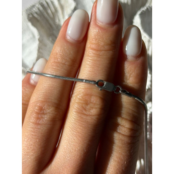 Vintage 925 Sterling Silver Sodalite Cross Necklace Length 18 in