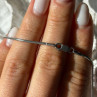 Vintage 925 Sterling Silver Sodalite Cross Necklace Length 18 in