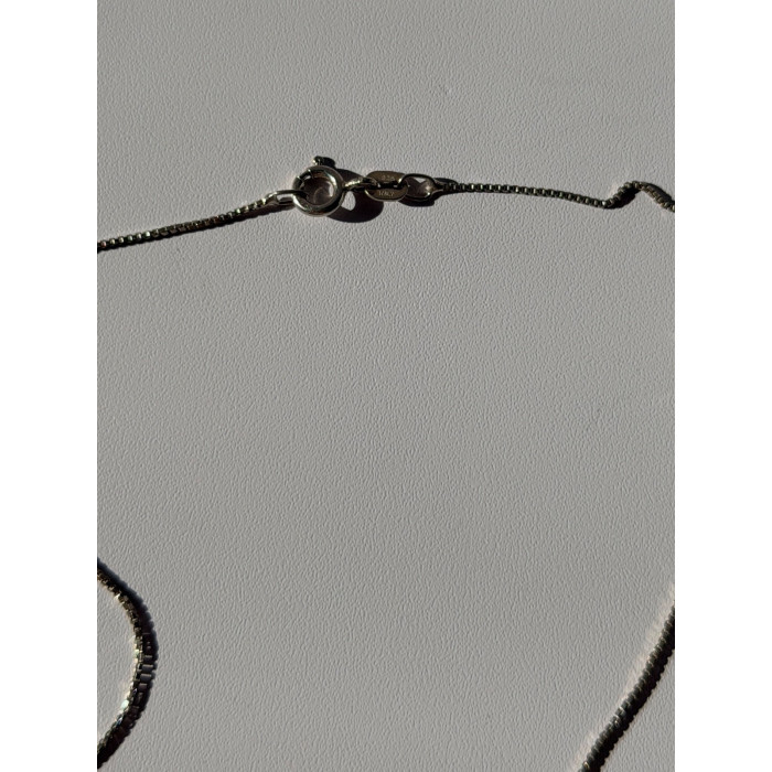 Vintage 925 Sterling Silver Black Onyx Cross Necklace Length 18 in