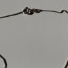 Vintage 925 Sterling Silver Black Onyx Cross Necklace Length 18 in