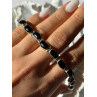 Vintage 950 Sterling Silver Black Onyx Bracelet