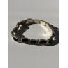 Vintage 950 Sterling Silver Black Onyx Bracelet