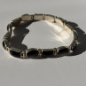 Vintage 950 Sterling Silver Black Onyx Bracelet