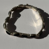 Vintage 950 Sterling Silver Black Onyx Bracelet