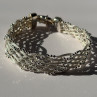 Elegant Italy 925 Sterling Silver Bracelet Size 8