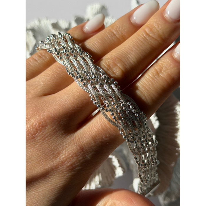 Elegant Italy 925 Sterling Silver Bracelet Size 8