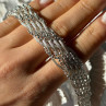 Elegant Italy 925 Sterling Silver Bracelet Size 8