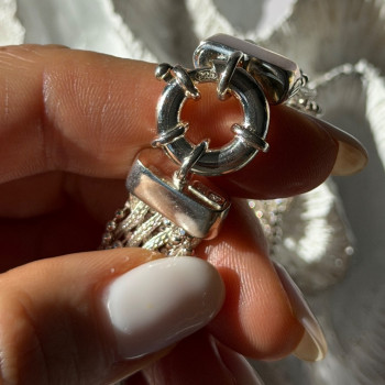 Elegant Italy 925 Sterling Silver Bracelet Size 8
