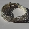 Elegant Italy 925 Sterling Silver Bracelet Size 8