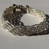 Elegant Italy 925 Sterling Silver Bracelet Size 8