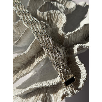 Elegant Italy 925 Sterling Silver Bracelet Size 8