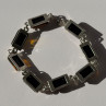 925 Sterling Silver Amber Bracelet Size 7