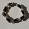 925 Sterling Silver Amber Bracelet Size 7