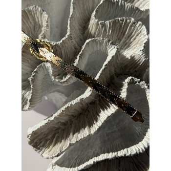 Italy 925 Sterling Silver Gold Plated Amethyst Bracelet