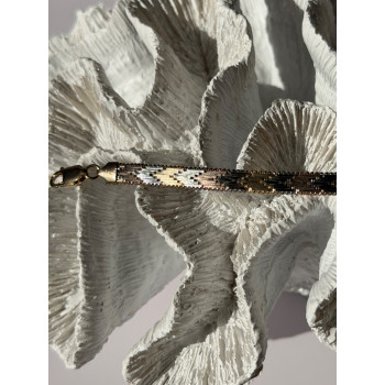 Italy 925 Sterling Silver Gold Plated Amethyst Bracelet