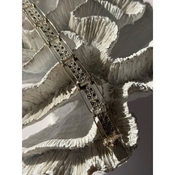 Vintage 925 Sterling Silver Marcasite Bracelet