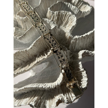 Vintage 925 Sterling Silver Marcasite Bracelet