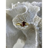 10K Yellow Gold Ruby & Diamonds Ring Size 7