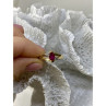 10K Yellow Gold Ruby & Diamonds Ring Size 7