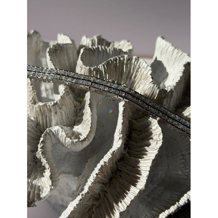 Shiny 925 Sterling Silver Cz Bracelet