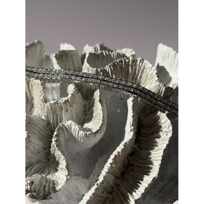 Shiny 925 Sterling Silver Cz Bracelet