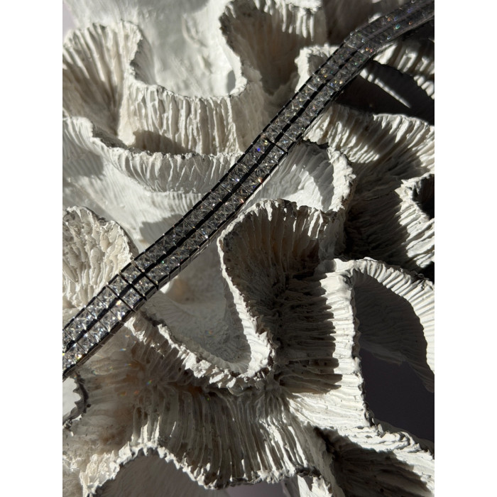 Shiny 925 Sterling Silver Cz Bracelet