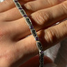 Vintage 925 Sterling Silver Amethyst & Marcasite Bracelet