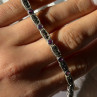Vintage 925 Sterling Silver Amethyst & Marcasite Bracelet