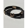 Pat Pend Leather & 925 Sterling Silver Black Agate Bracelet