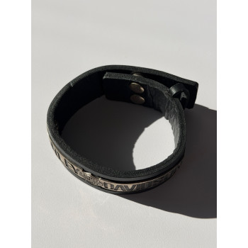 Harley Davidson Leather & 925 Sterling Silver Bracelet