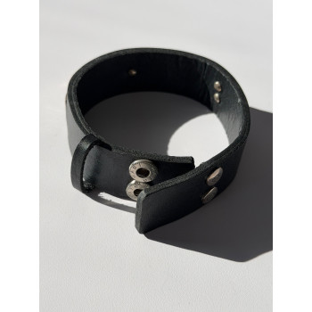 Harley Davidson Leather & 925 Sterling Silver Bracelet