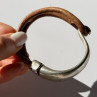 Vintage Brown Leather & 925 Sterling Silver Bracelet