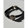 King Baby Skeleton Leather & 925 Sterling Silver Bracelet